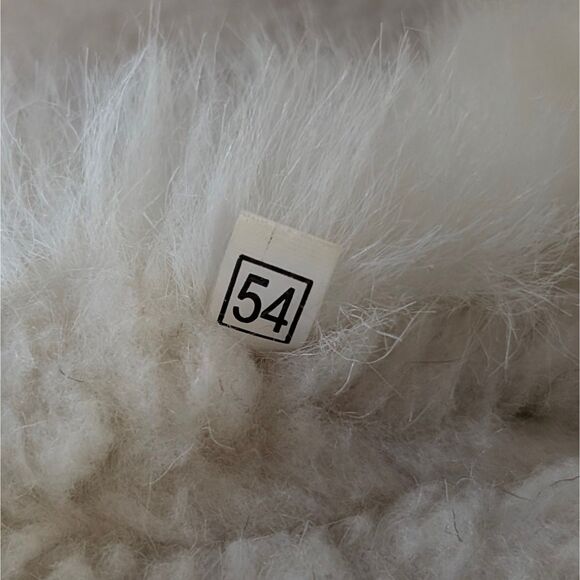 Vintage Shearling Swirl Patterned Vest Women's 3XL Black White Fur Wool Fleece - Picture 6 of 8